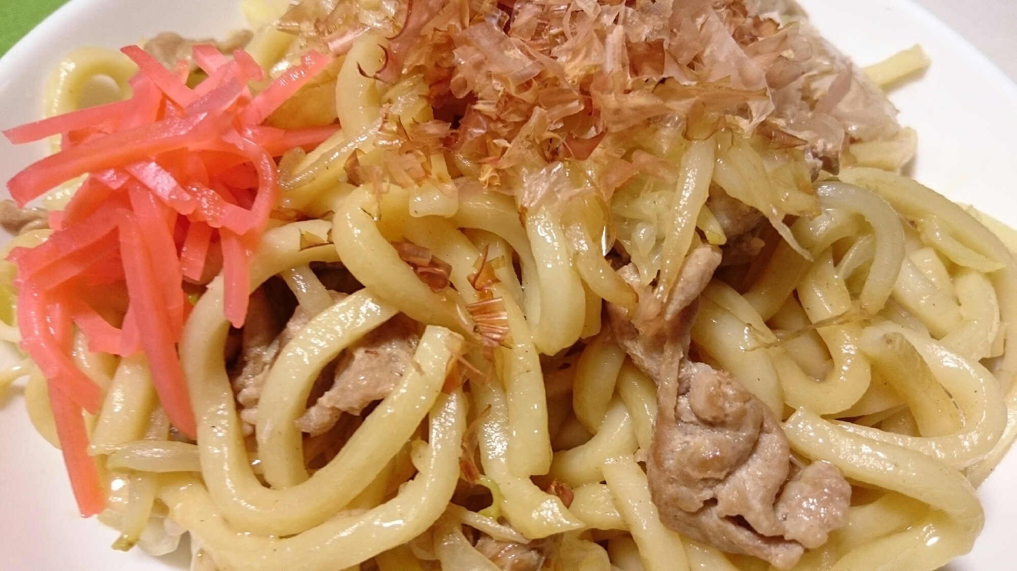 我が家の焼きうどん