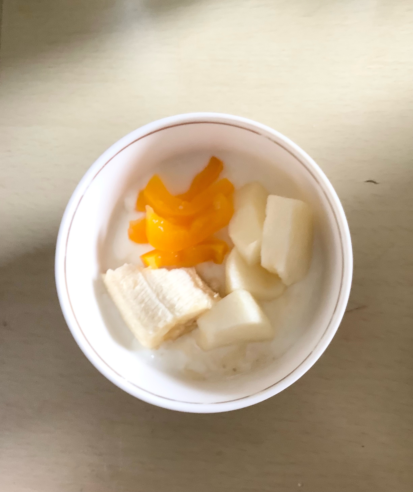 ☆目玉煮入りパプリカりんごバナナヨーグルト☆