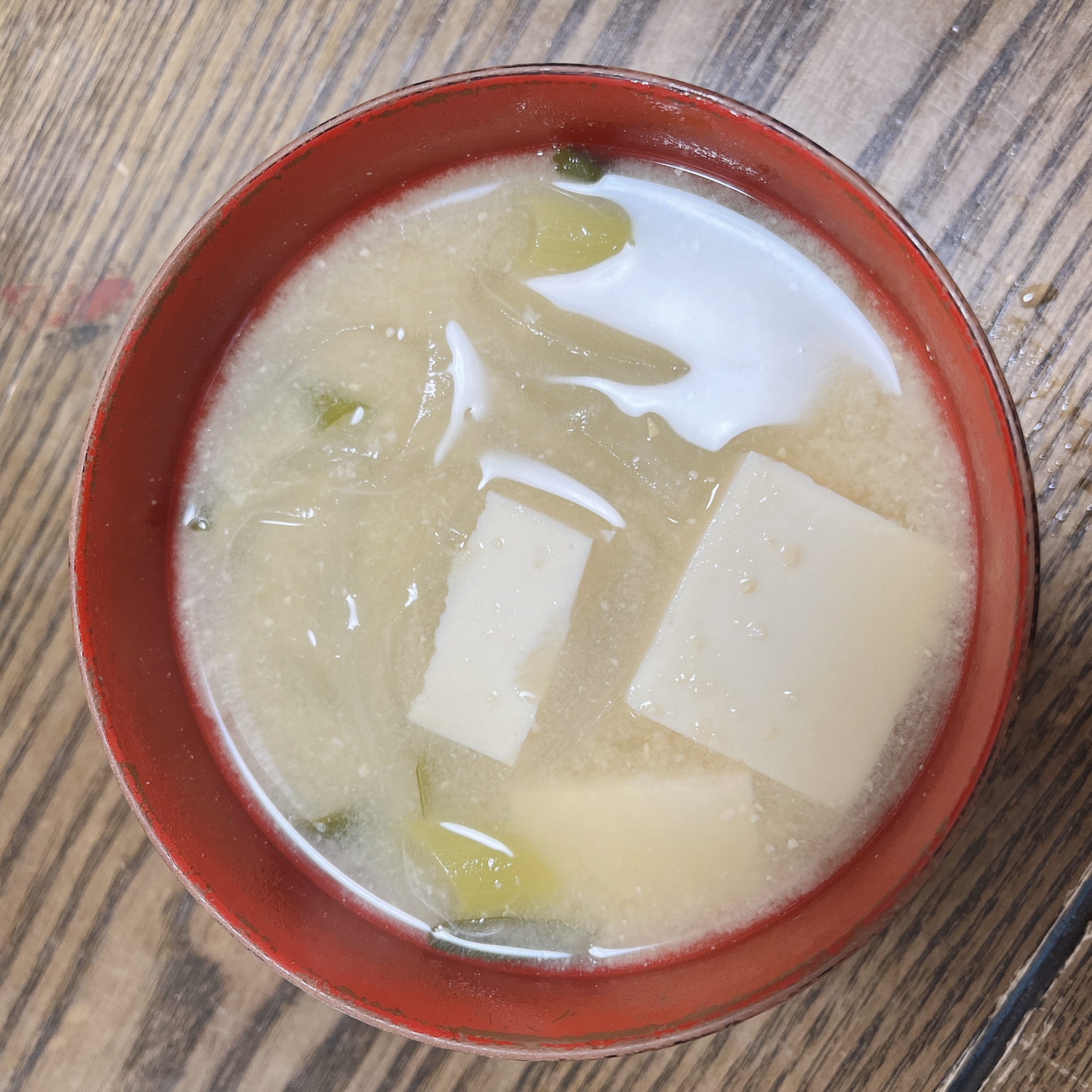 豆腐と野菜味噌汁
