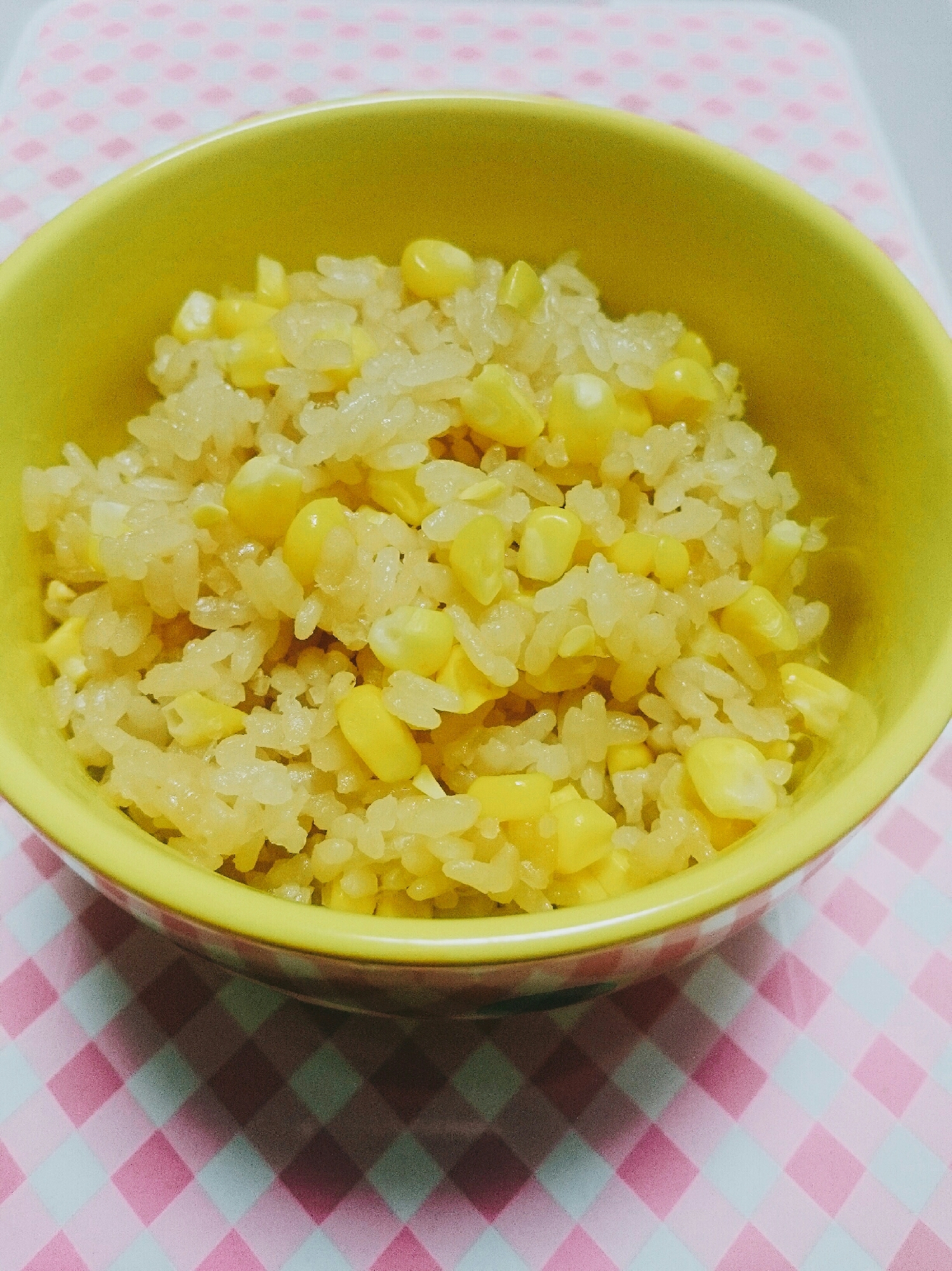 トウモロコシご飯(ฅ́˘ฅ̀)