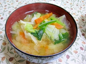 野菜味噌汁