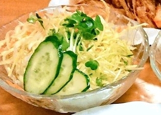 グリーンボールとハムときゅうりの生野菜サラダ☆