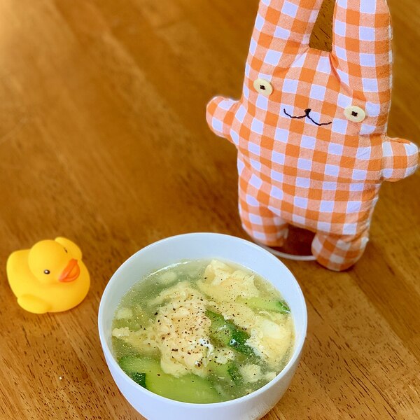 きゅうりと卵の中華スープ レシピ 作り方 By ふじ子 楽天レシピ きゅうりと卵の中華スープ レシピ 作り方 By ふじ子 楽天レシピ