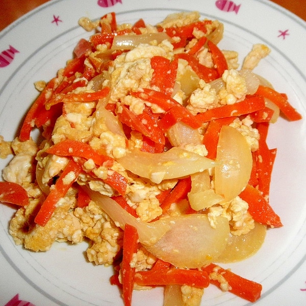 にんじん 玉ねぎ 豆腐の卵炒め レシピ 作り方 By みぽりん9215 楽天レシピ にんじん 玉ねぎ 豆腐の卵炒め レシピ 作り方 By みぽりん9215 楽天レシピ