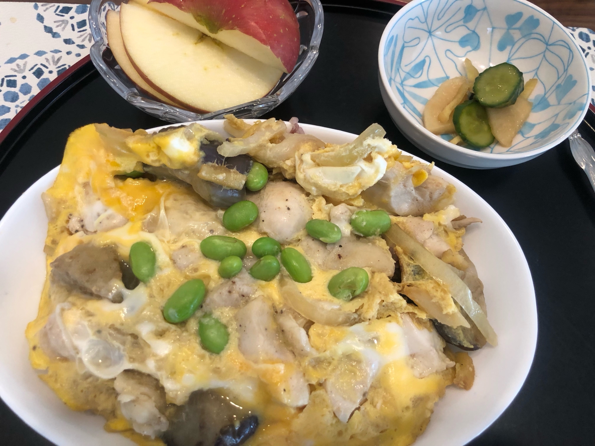 雑穀米で親子丼。No.931