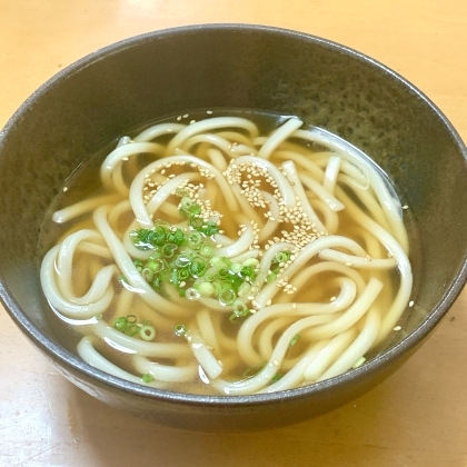 簡単☆鶏ガラ醤油うどん