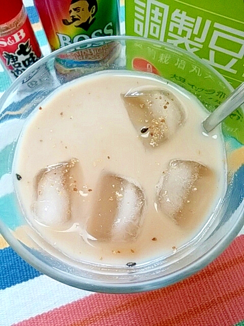アイス☆レインボーソイカフェオレ♪