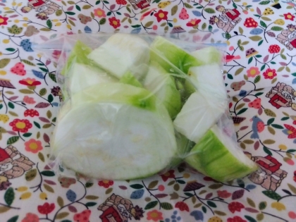 冬瓜の冷凍保存