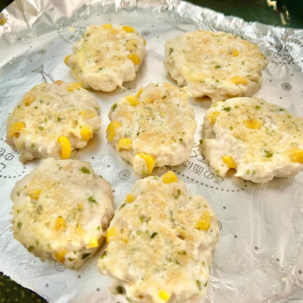 【離乳食完了期】コーンつくねバーグ