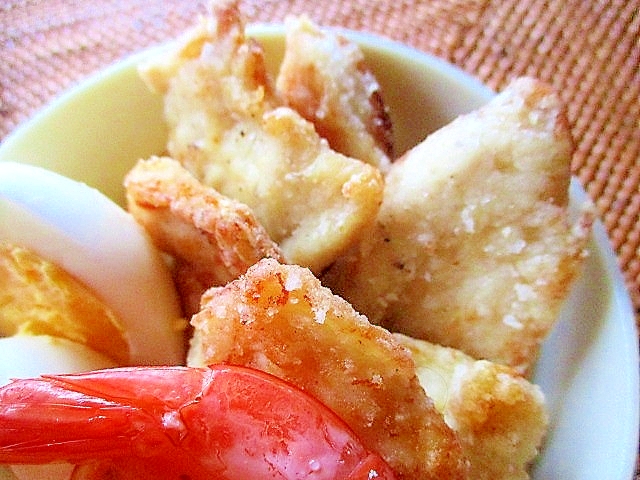 鶏むね肉の塩から揚げ風