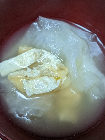 朝食の定番！大根と油揚げのお味噌汁