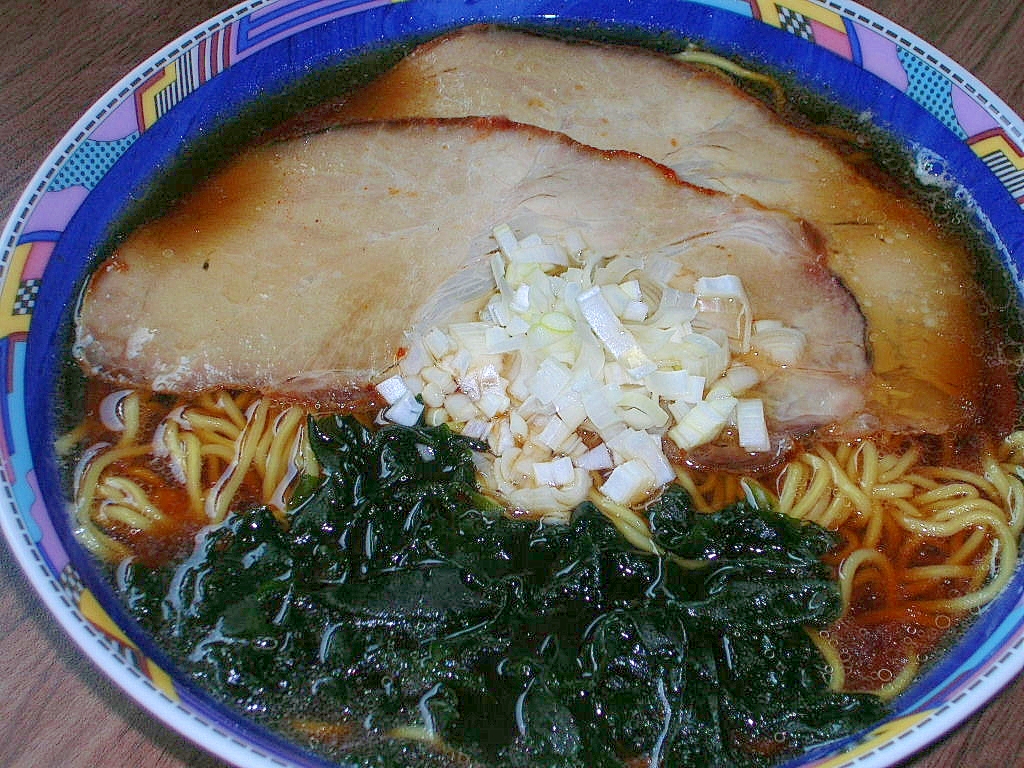 チャーシューワカメラーメン♪