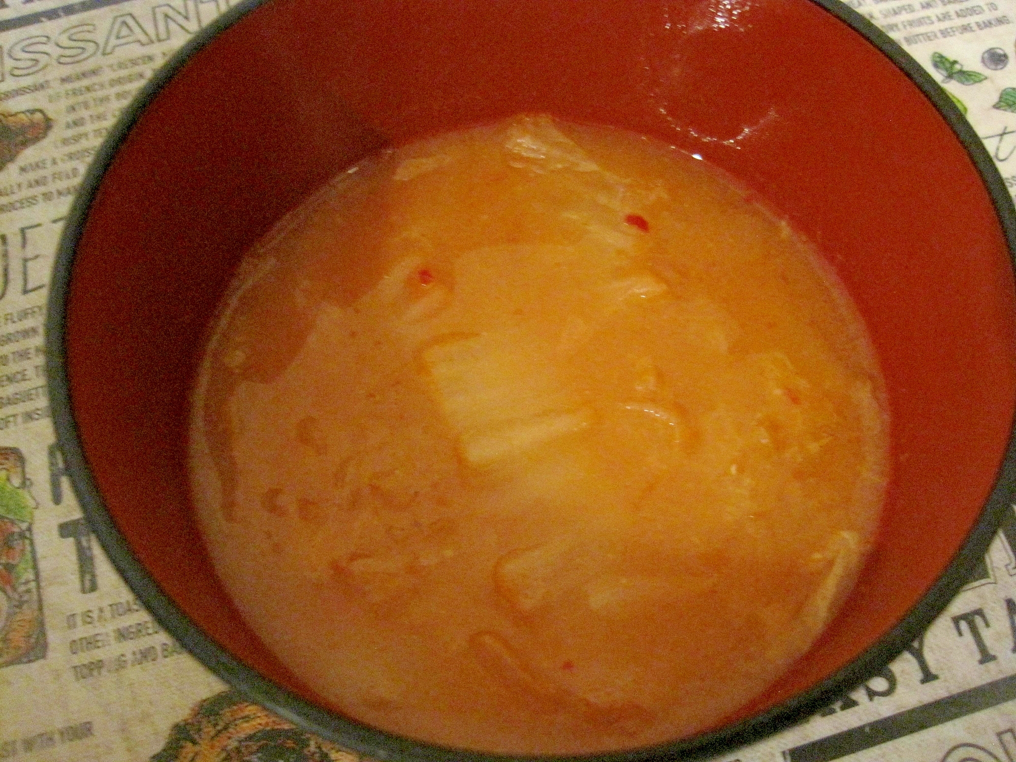 キムチの味噌汁