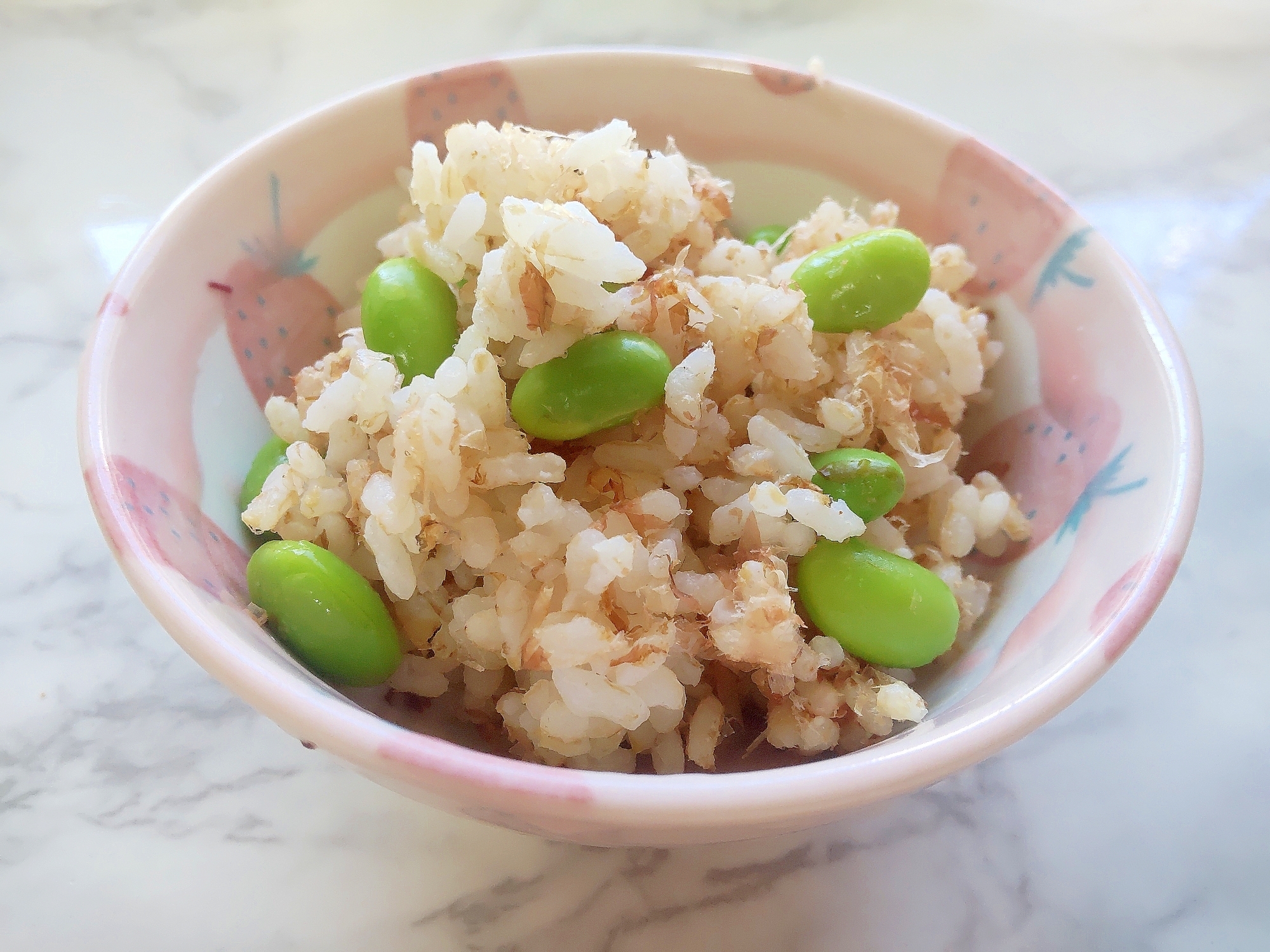 枝豆のおかか混ぜご飯