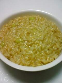 銀杏とトマトとパルメザンチーズのリゾット風