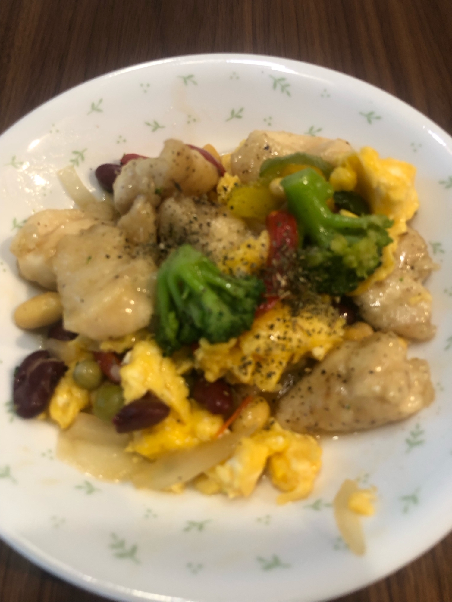 鶏ささみ卵玉ねぎの甘辛炒め。No.1035