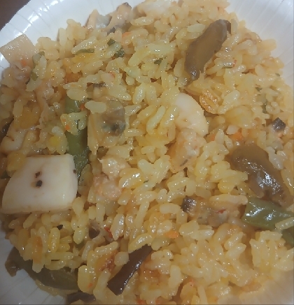 塩昆布ネギ卵チャーハン