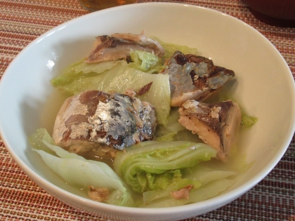 鯖缶と白菜の煮物