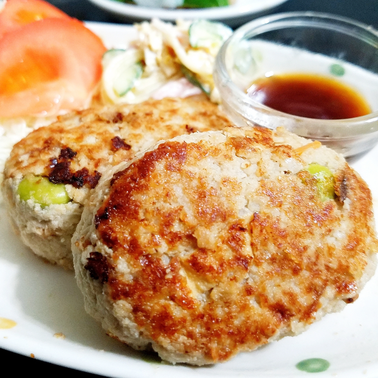 卯の花リメイク!具沢山なヘルシーおからハンバーグ