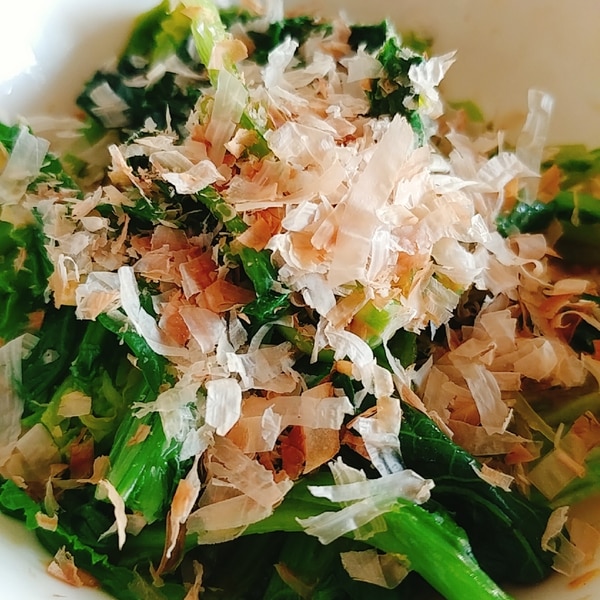 油菜のわさび醤油和え たっぷり鰹がけ レシピ 作り方 By やっすん 楽天レシピ 油菜のわさび醤油和え たっぷり鰹がけ レシピ 作り方 By やっすん 楽天レシピ