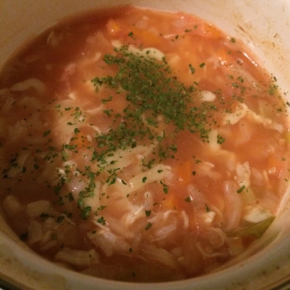 チキンライスで☆鶏肉のチーズリゾット