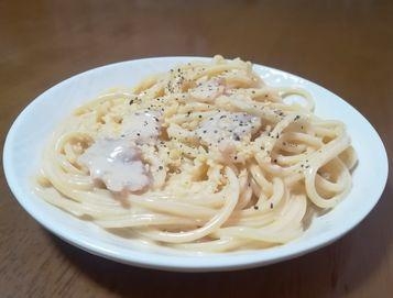 豚バラ肉のクリームパスタ