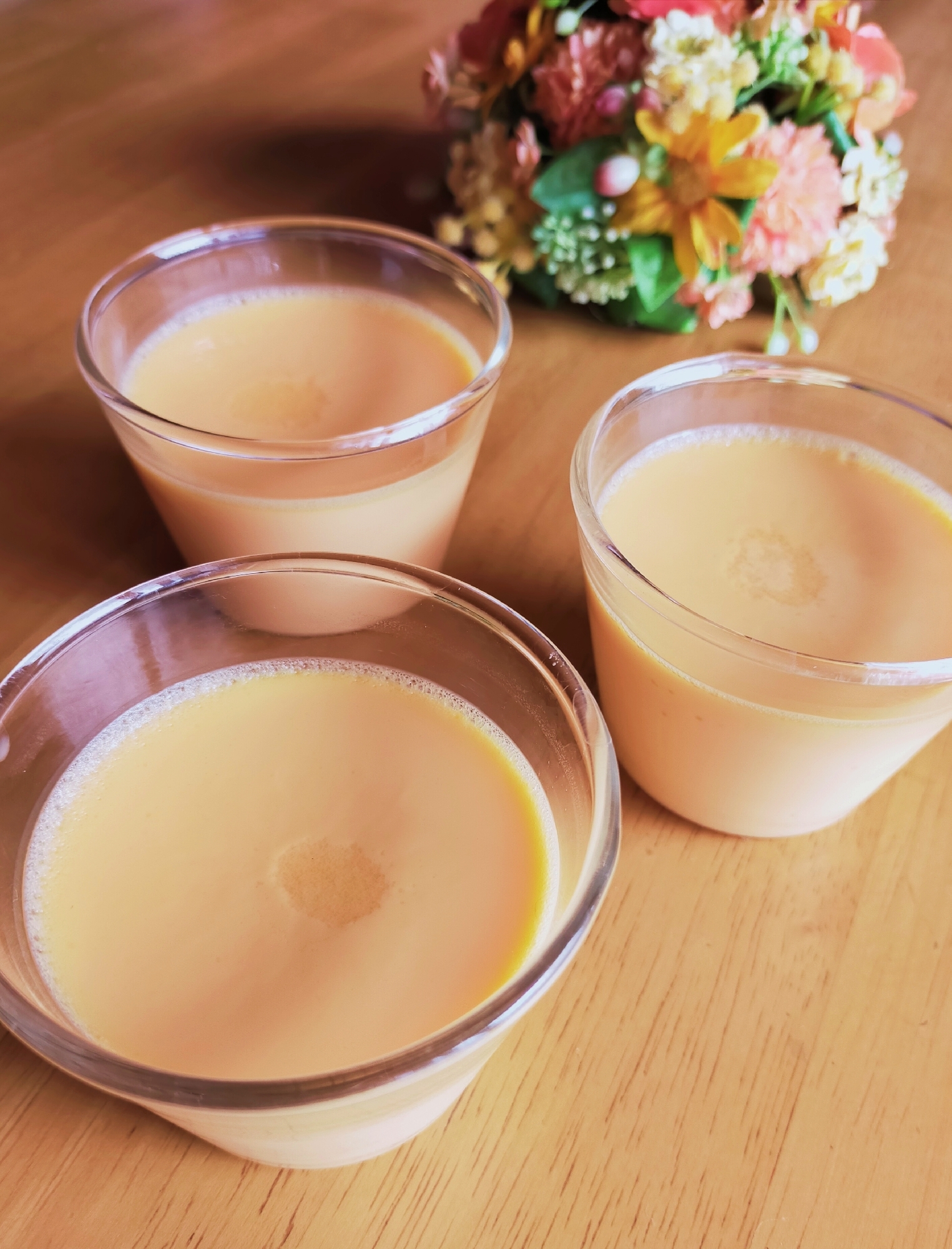 湯せんで簡単！なめらか豆乳プリン