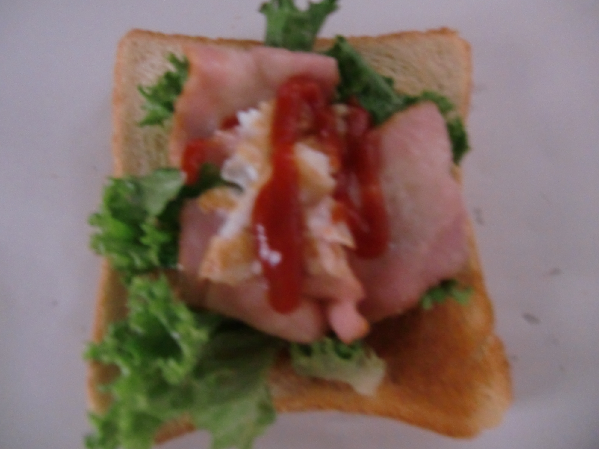 ガーリックソルト味のベーコントースト