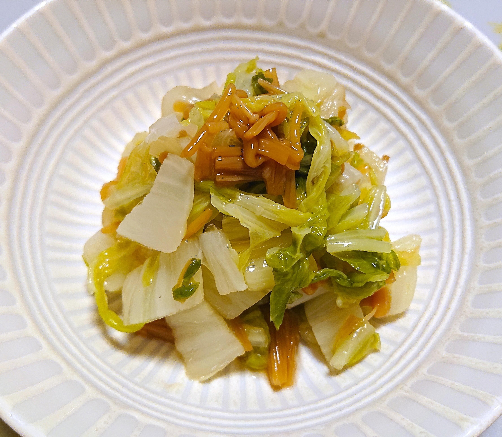 【減塩】白菜となめ茸のさっぱり和え