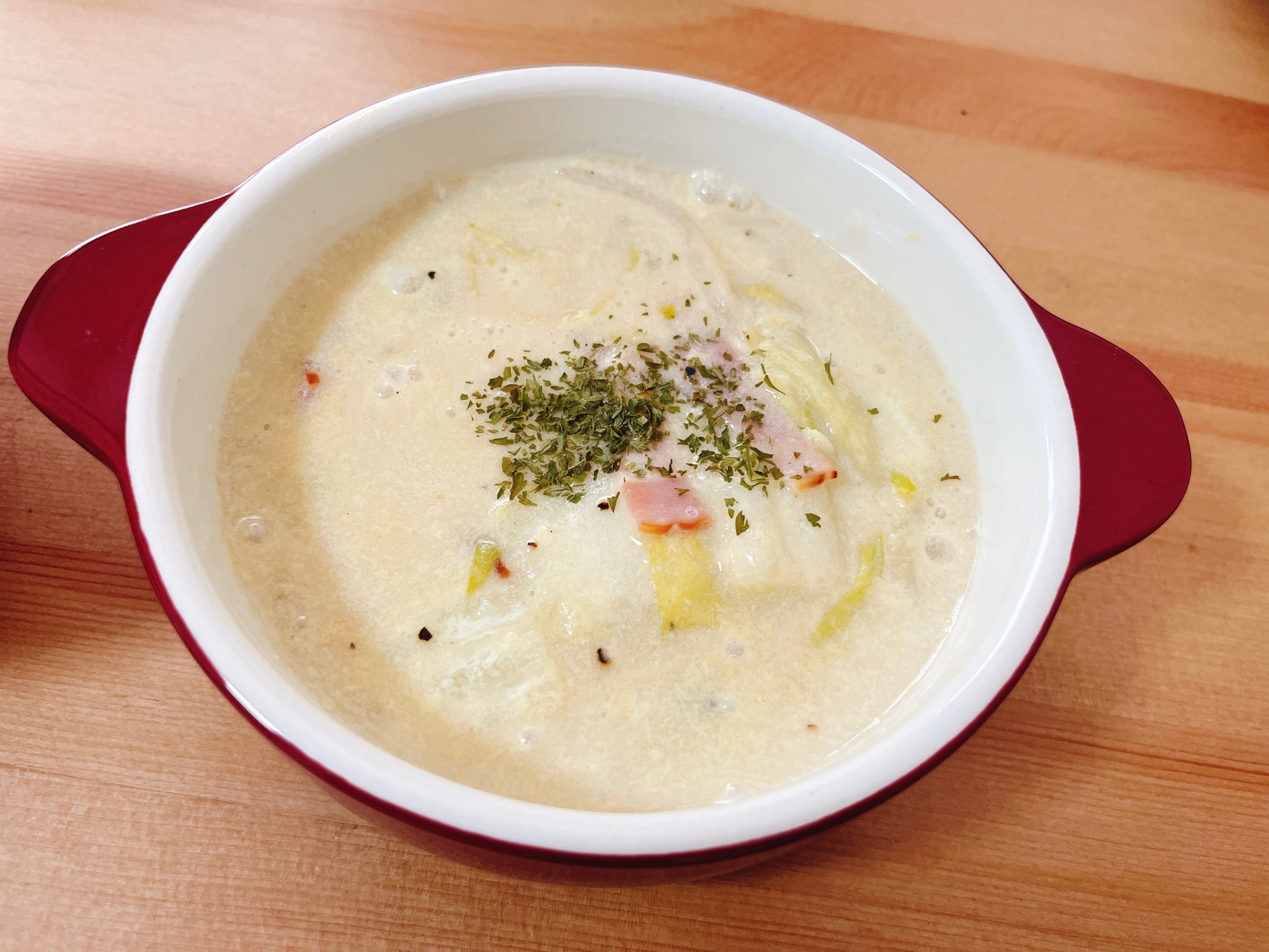 痩せる!白菜ベーコンのクリーム煮