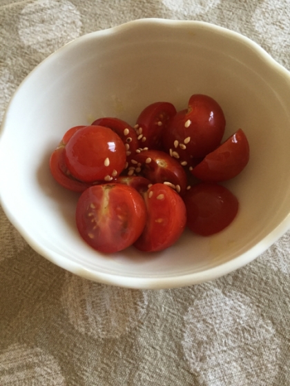 ☆冷やして美味！簡単冷やしミニトマトの中華マリネ☆