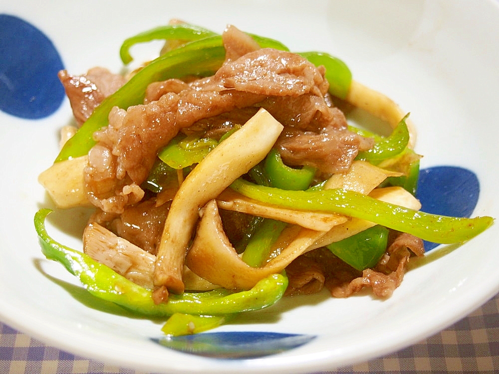 簡単！牛肉とエリンギのオイスター炒め♪