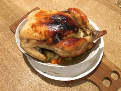■写真付■実はとっても簡単♪丸鶏のローストチキン