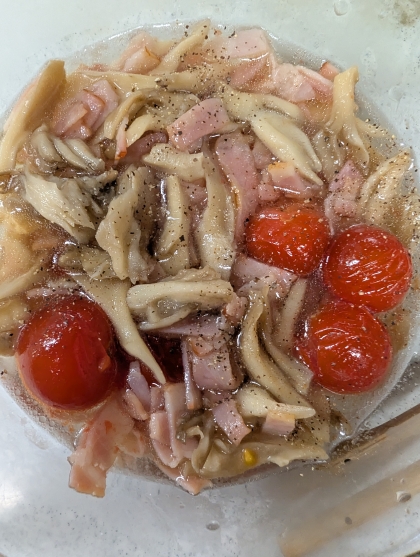 3か月で10キロ痩せた舞茸トマトマリネ