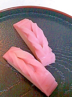 二段おせち 一の重 ねじり紅白かまぼこ