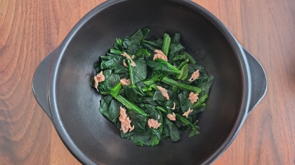 電子レンジで☆ほうれん草とツナの和え物
