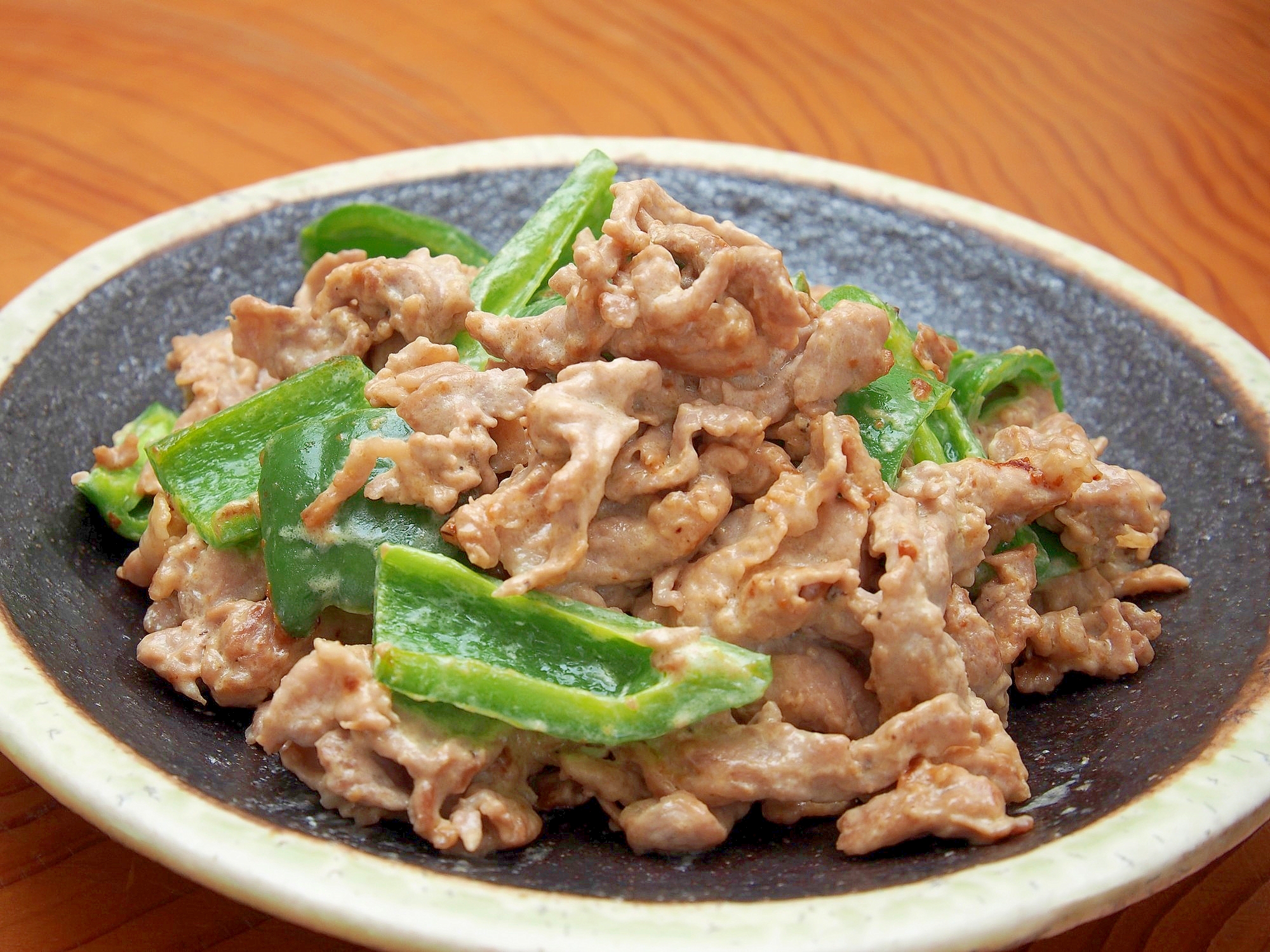 しっとり柔らか！豚こま肉とピーマンのマヨポン酢炒め