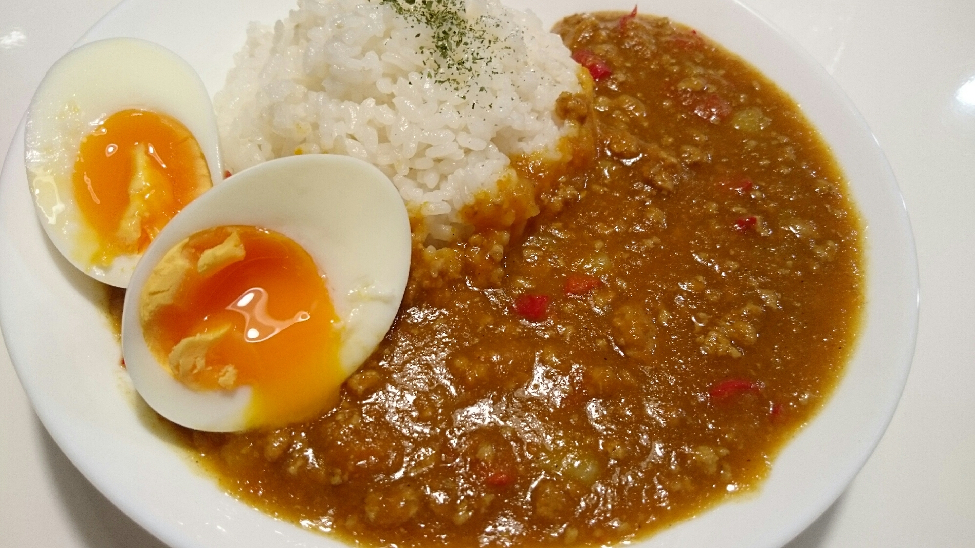 ストウブDe〜人参ベースのキーマカレー風