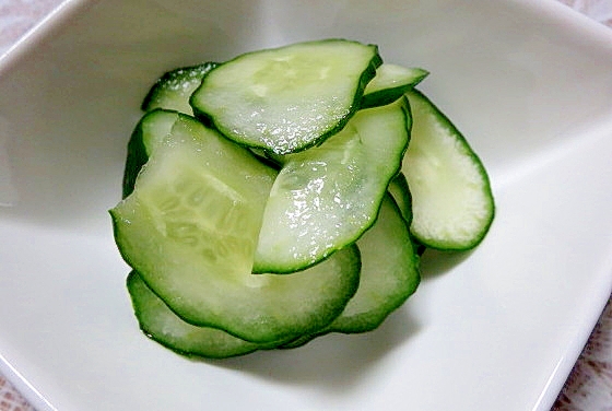 胡瓜の一夜漬け