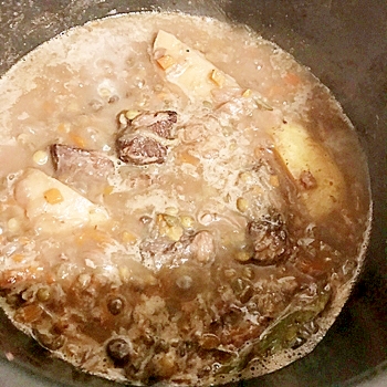 豚レンズ豆煮込み レシピ 作り方 By Ftkmadame 楽天レシピ