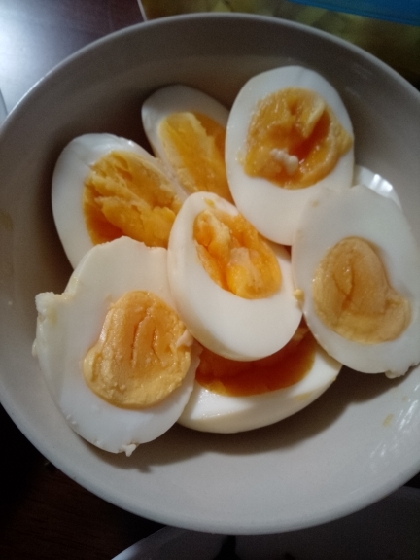 ポリ袋で簡単作り置き♪少ない調味料で味付き卵