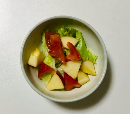 野菜とりんごの酢の物サラダ