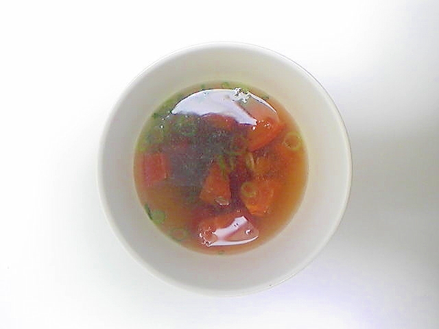 トマトとねぎのスープ