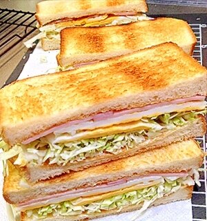 ハムチーズホットサンド Tea Life
