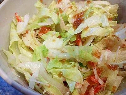 レタスと　かにかまの　サラダ