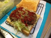 小さめ市販バーグを賢く挟む スマートバーグサンド レシピ 作り方 By Johnny Bean 楽天レシピ