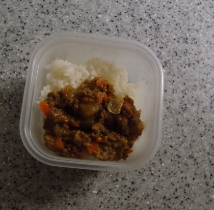 ５分！？残りカレーで❤合い挽き肉と新ジャガのカレー