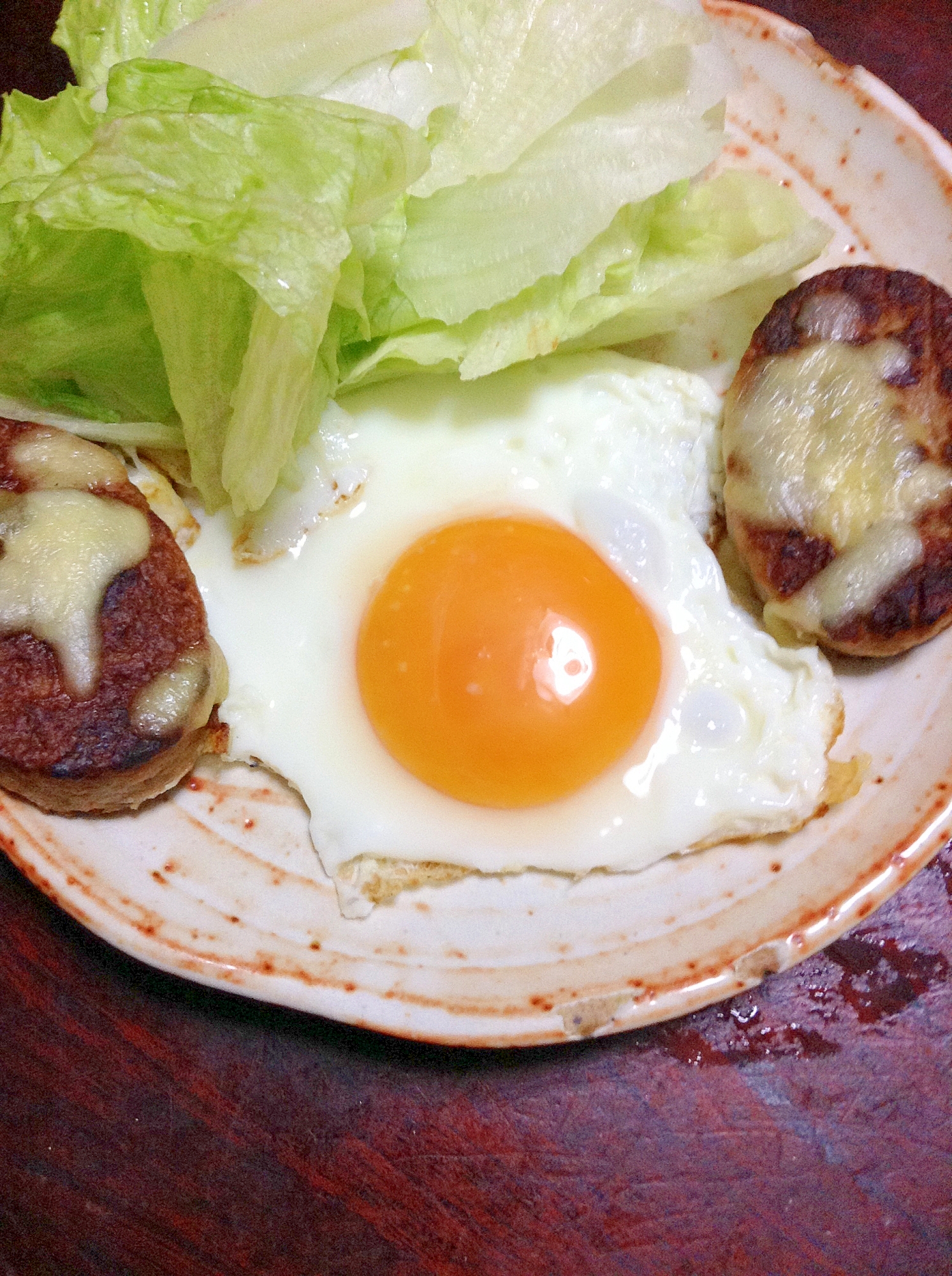 チーズハンバーグ☆目玉焼き【今日の献立レシピ】