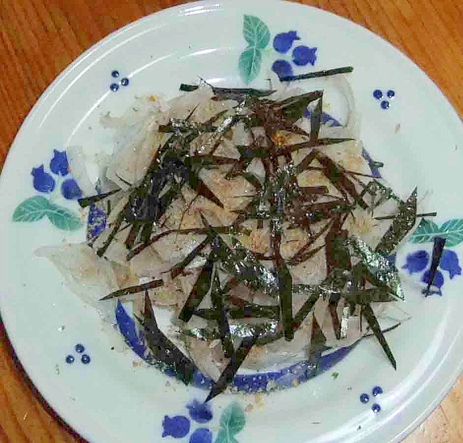 新玉葱の胡麻海苔サラダ