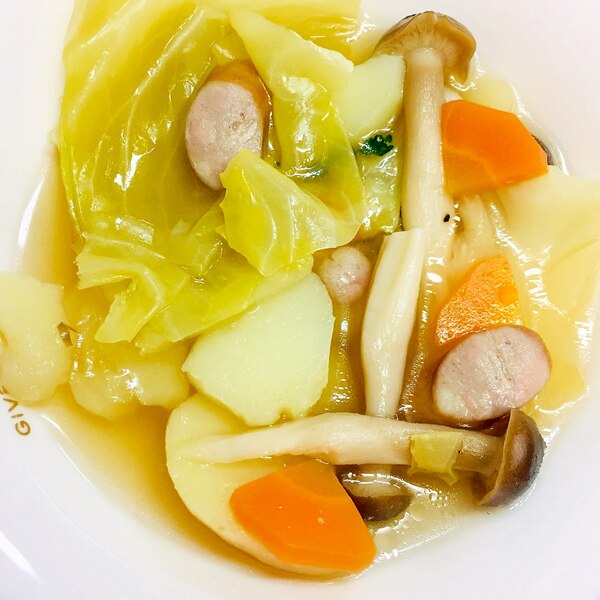 じゃがいもとウインナーの野菜たっぷりスープ レシピ 作り方 By Kaede 楽天レシピ じゃがいもとウインナーの野菜たっぷりスープ レシピ 作り方 By Kaede 楽天レシピ